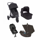 Zestaw 4w1 Baby Jogger City Elite 2 Jet + Gondola + Baza + Baby Jogger City Go i-Size Black