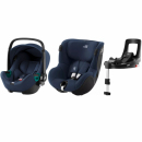 Zestaw 3w1 Britax Romer Baby-Safe iSENSE Indigo Blue + Dualfix iSENSE Indigo Blue + Baza Flex base iSENSE