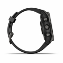 Garmin Fenix 7s Sapphire Solar Tytanowo-szary z powłoką węglową (DLC) i z czarnym paskiem [010-02539-25] + PL TOPO