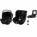 Zestaw 3w1 Britax Romer Baby-Safe iSENSE Space Black + Dualfix iSENSE Space Black + Baza Flex base iSENSE