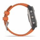 Garmin Fenix 6 Sapphire Tytanowy z paskiem w kolorze Ember Orange [010-02158-14]