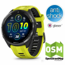 Garmin Forerunner 965 Żółty [010-02809-12] + OpenStreetMap Topo Polska + Folia 5H