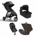 Zestaw Baby Jogger City Mini GT2 Opulent Black + Gondola + Baby Jogger City GO + Baza