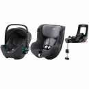 Zestaw 3w1 Britax Romer Baby-Safe iSENSE Midnight Grey + Dualfix iSENSE Midnight Grey + Baza Flex base iSENSE