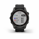 Garmin Fenix 7s Sapphire Solar Tytanowo-szary z powłoką węglową (DLC) i z czarnym paskiem [010-02539-25]