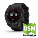 Garmin Fenix 7x Solar Niebieskoszary z czarnym paskiem [010-02541-01] + OSM Mapa