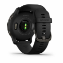 Garmin Venu 2 Niebieskoszara ramka z czarną kopertą i czarnym paskiem [010-02430-11]