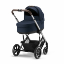 Cybex Balios S Lux SLV Ocean Blue + Cybex Cot S Gondola (2w1)