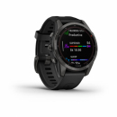 Garmin Fenix 7s Sapphire Solar Tytanowo-szary z powłoką węglową (DLC) i z czarnym paskiem [010-02539-25]