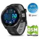 Garmin Forerunner 965 Czarny [010-02809-10] + OpenStreetMap Topo Polska + Folia 5H