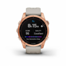 Garmin Fenix 7s Solar Różowo-złoty z jasnopiaskowym paskiem [010-02539-11] + OSM Mapa