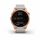 Garmin Fenix 7s Solar Różowo-złoty z jasnopiaskowym paskiem [010-02539-11] + OSM Mapa