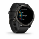 Garmin Venu 2 Niebieskoszara ramka z czarną kopertą i czarnym paskiem [010-02430-11]